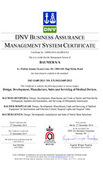 Calidad Certificado ISO 13485: 2013